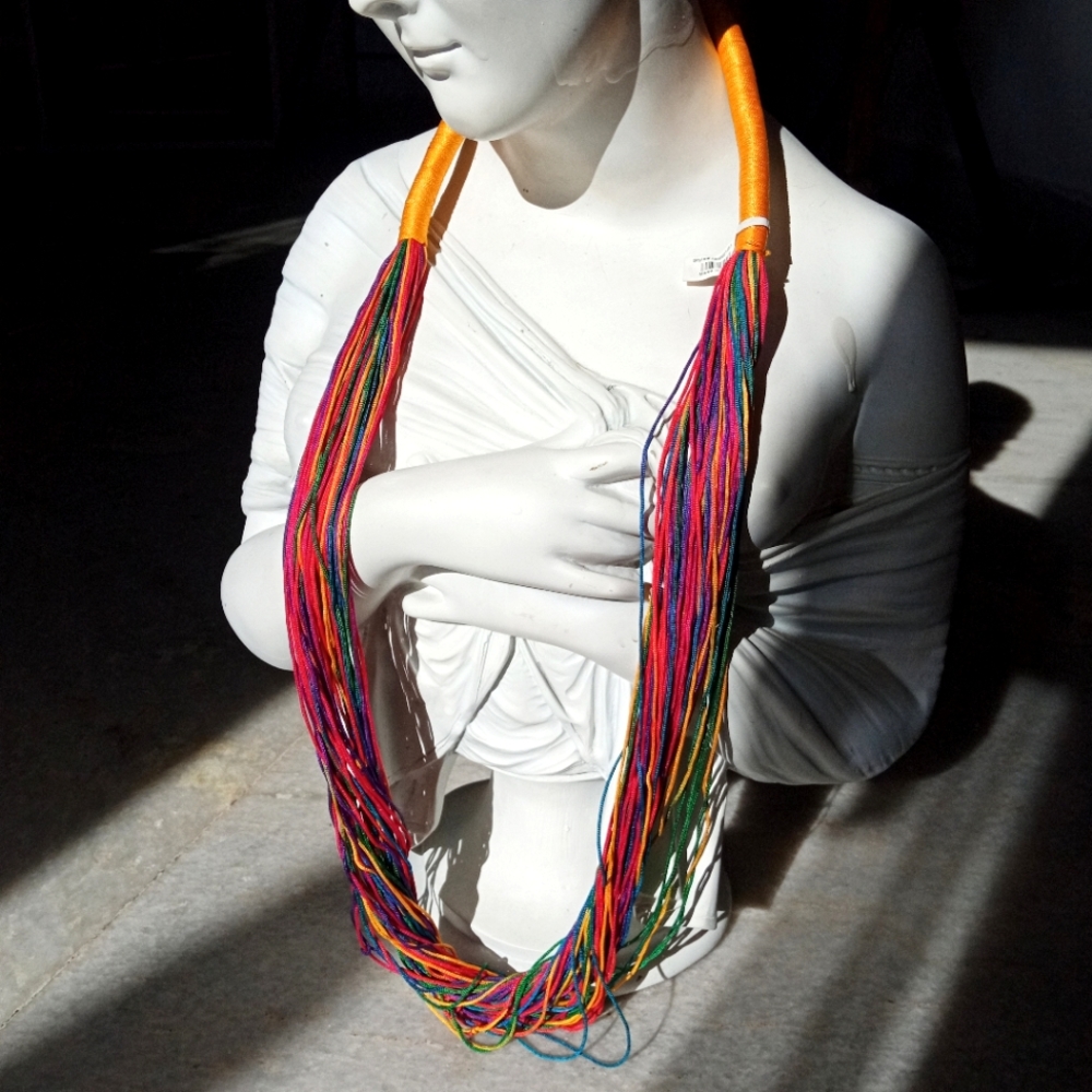 Multicolour Boho Statement Necklace - Picture 5 of 14